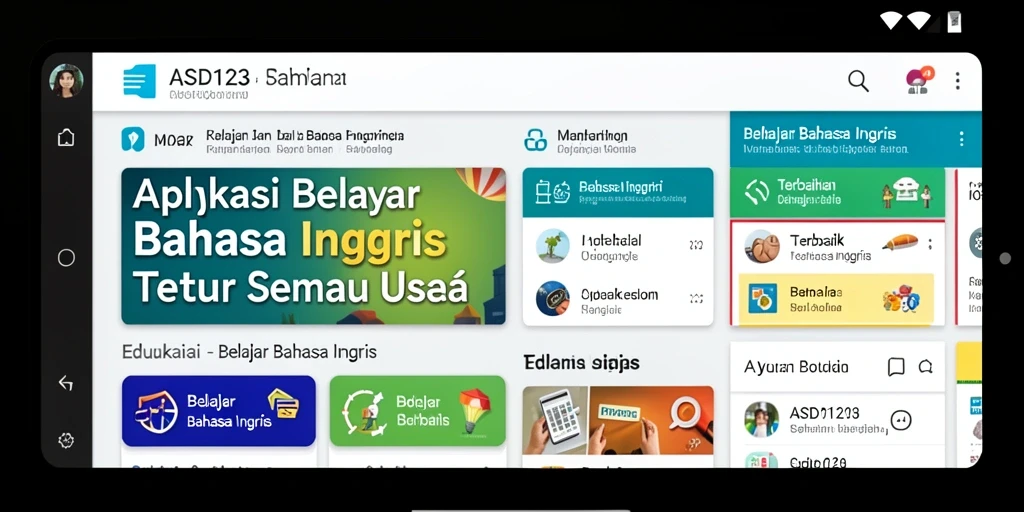 Tampilan antarmuka pengguna ASD123 yang menarik dan intuitif.