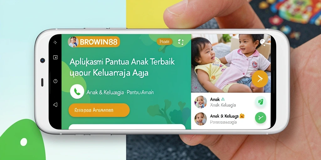 Antarmuka aplikasi BROWIN88 untuk pemantauan anak yang intuitif dan ramah pengguna.
