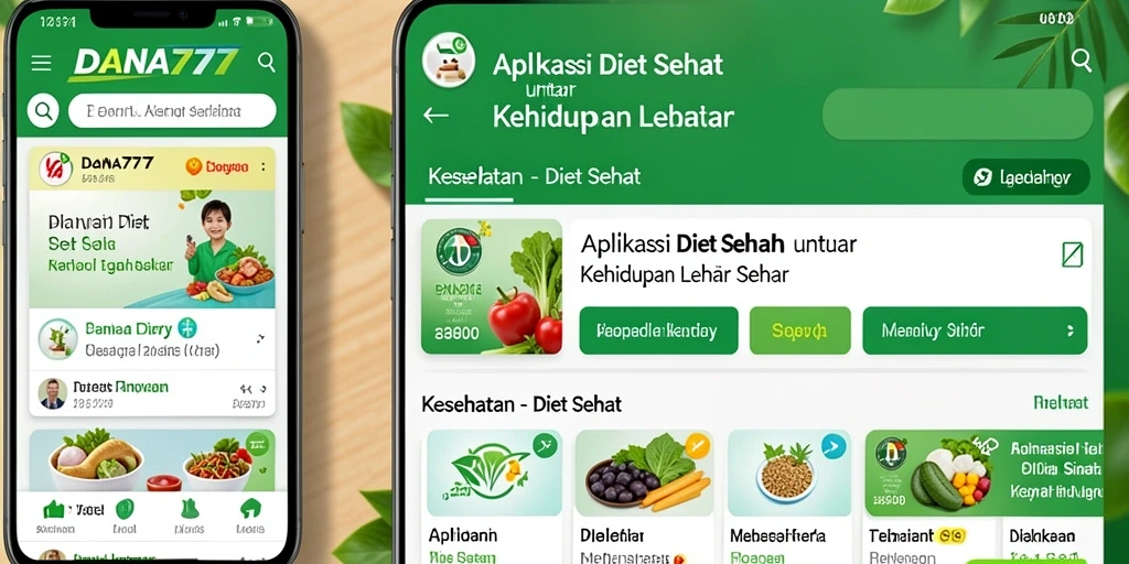 Antarmuka DANA777 yang user-friendly untuk diet sehat.