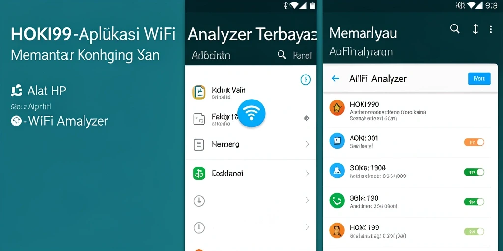 Tampilan antarmuka HOKI99 yang menampilkan analisis jaringan WiFi.