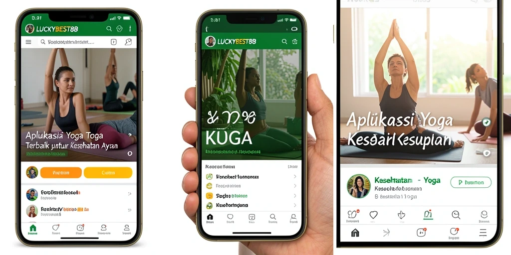 Tampilan antarmuka LUCKYBEST88 yang intuitif dan mendukung latihan yoga.