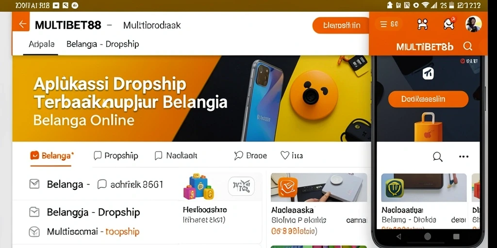 Antarmuka aplikasi MULTIBET88 yang intuitif untuk belanja online.