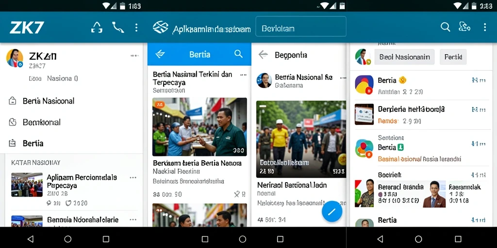 Tampilan antarmuka aplikasi ZK7 yang modern dan informatif.