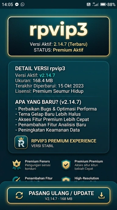 Riwayat Versi rpvip3 untuk Pengguna Android Indonesia
